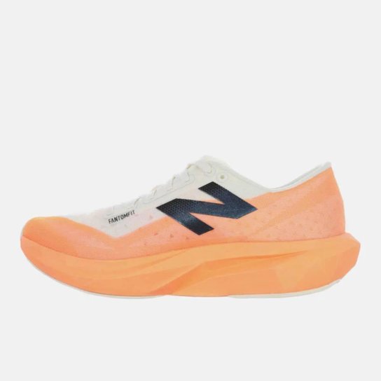 TENIS NEW BALANCE FUELCELL REBEL V4 MASCULINO LARANJA E BEGE 43