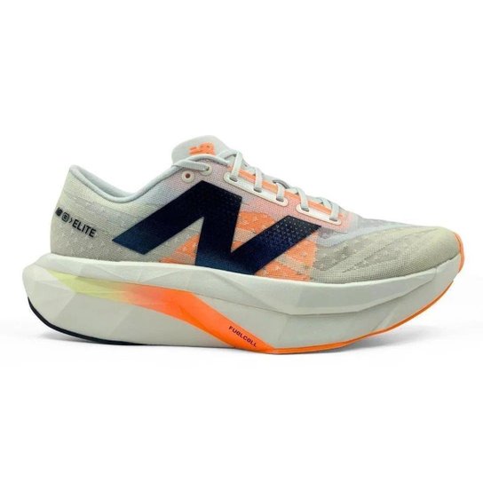Tênis New Balance Fuelcell Supercomp Elite V4 Bege/Laranja Masculino