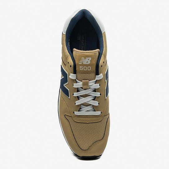 Tênis New Balance Masculino GM500v2 Bege/Marinho