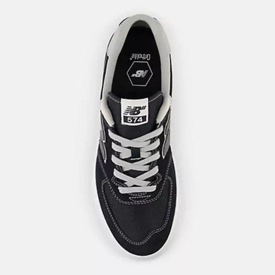 Tênis New Balance Numeric 574 Vulc Preto Branco