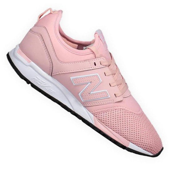 Tenis New Balance WRL247 35 Feminino - Rosa e Branco