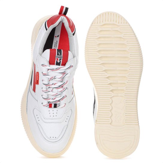 Tênis Reserva Hero São Paulo FC Branco Vermelho e Preto - Masculino