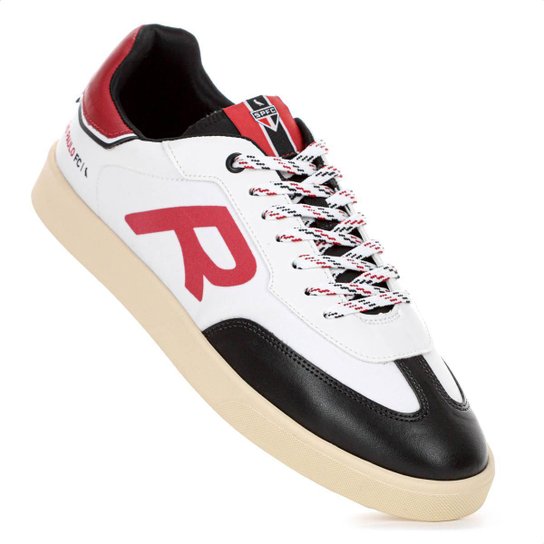 Tênis Reserva R Vintage São Paulo Branco Preto e Vermelho - Masculino