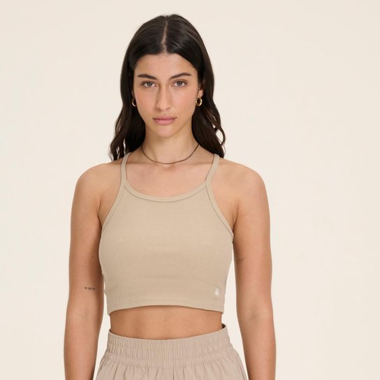 Top New Balance Canelado Small Logo Feminino