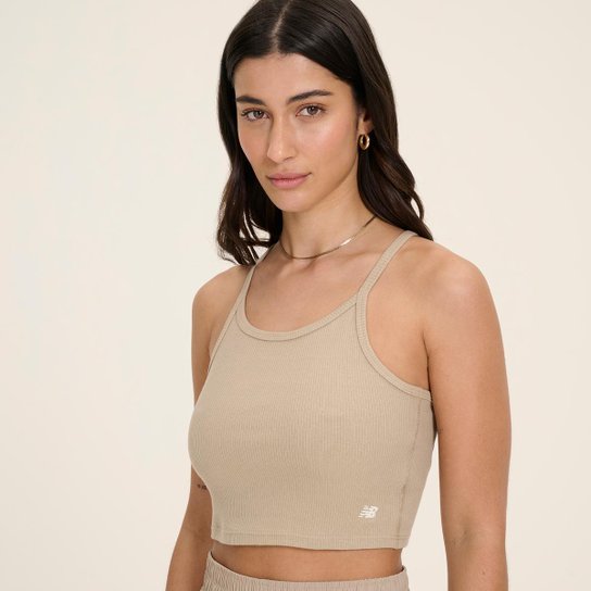 Top New Balance Canelado Small Logo Feminino