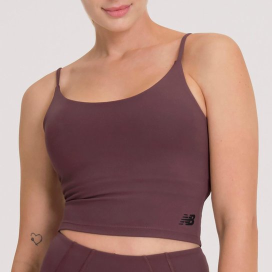 Top New Balance Cropped Athletics Feminino