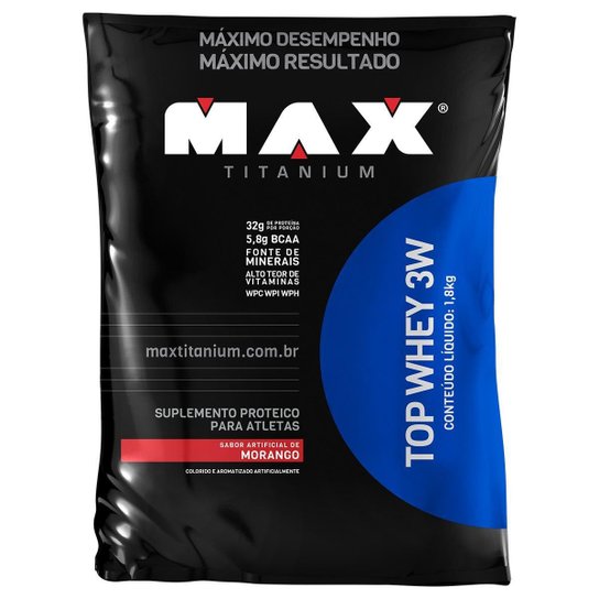Top Whey 3W 1,8 kg Refil - Max Titanium
