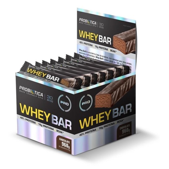 Whey Bar c/ 24 unidades - Probiótica