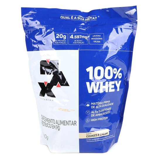 Whey Protein 100% Refil Max Titanium 900G